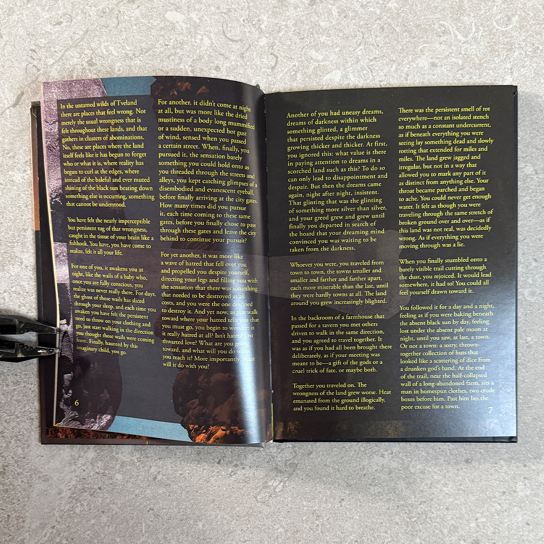 The Dark Glinting with Metal