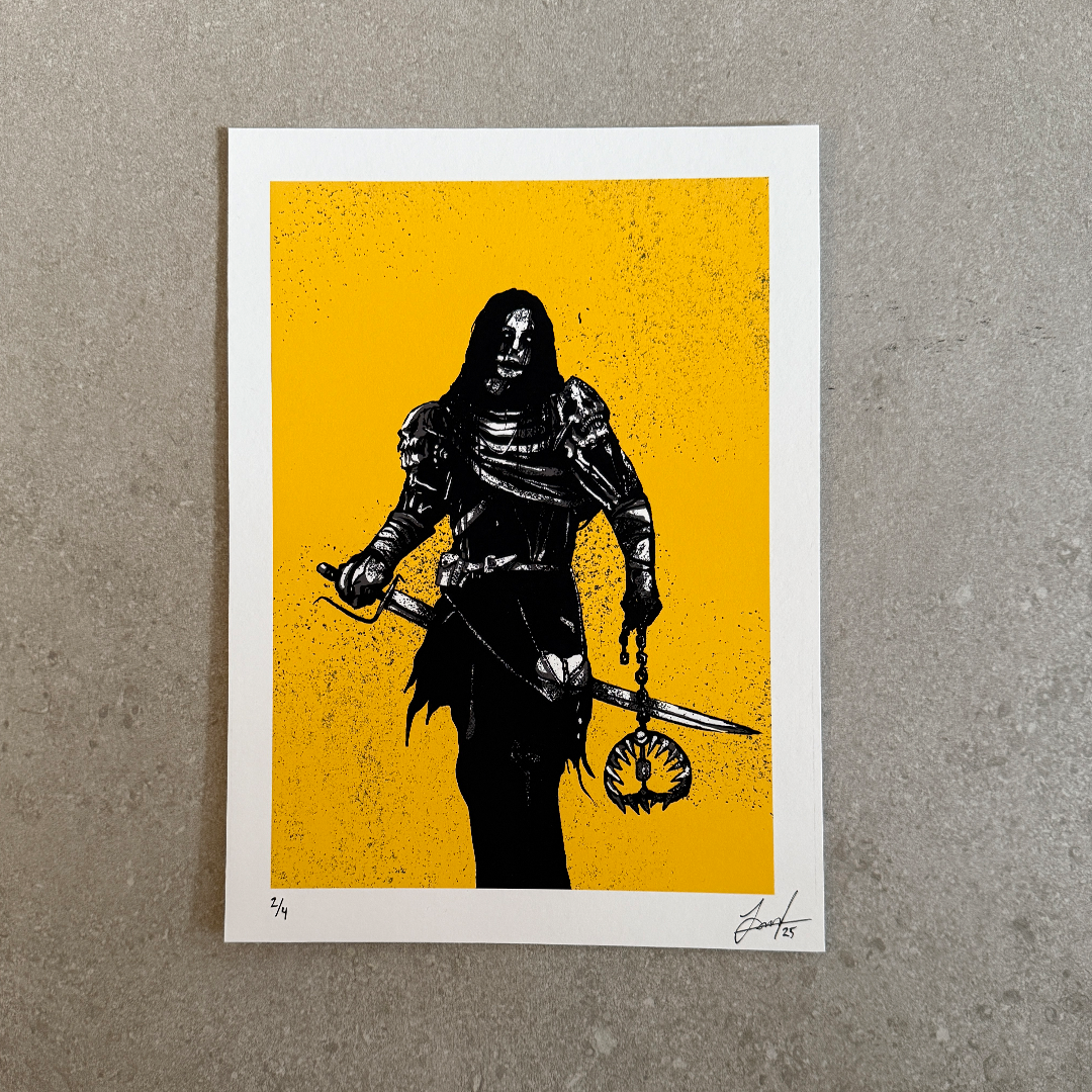 Gilded Wolf, A4 art print