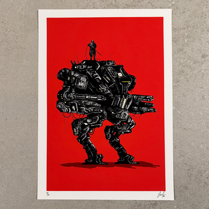 MECH, A3 art print