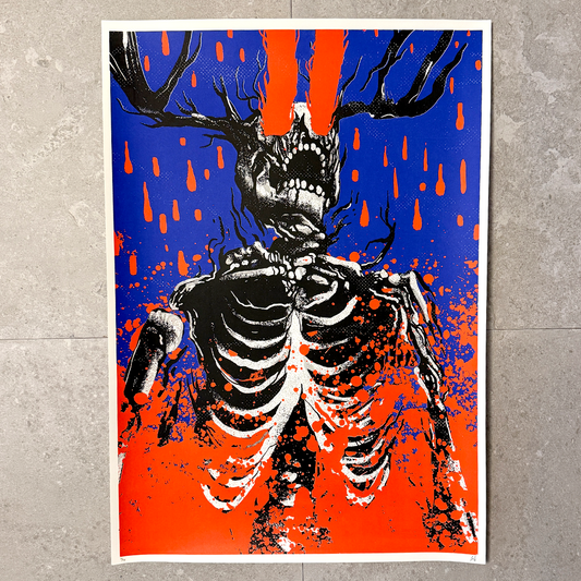 Skeleton, 45×65cm screen print, signed and numbered